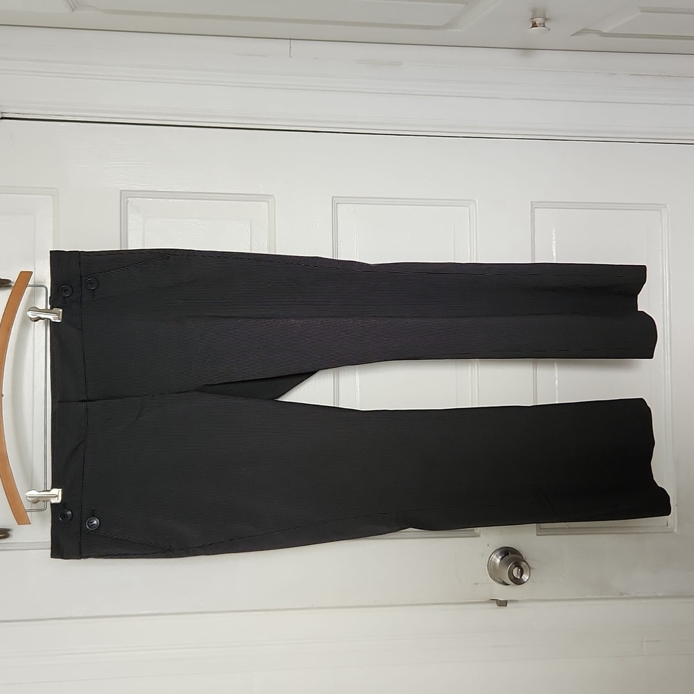 The Limited Drew Fit black pinstripe pant
